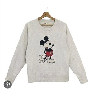 H&M Disney Mickey Mouse Sweater Pullover Grey Size Large